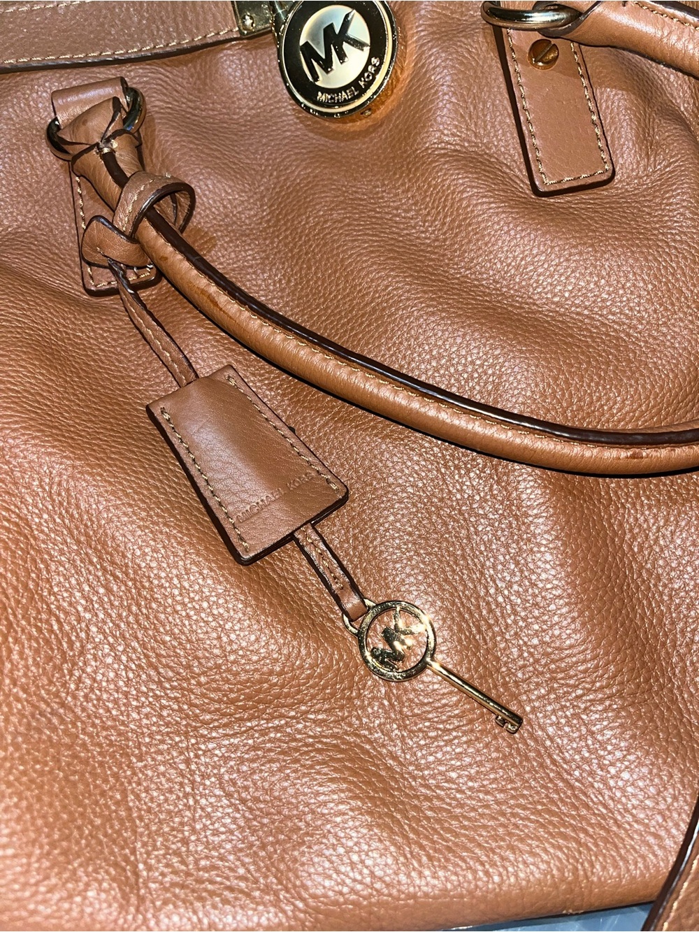 Michael Kors Hamilton Leather Handbag Tote Bag XL - Picture 2 of 16